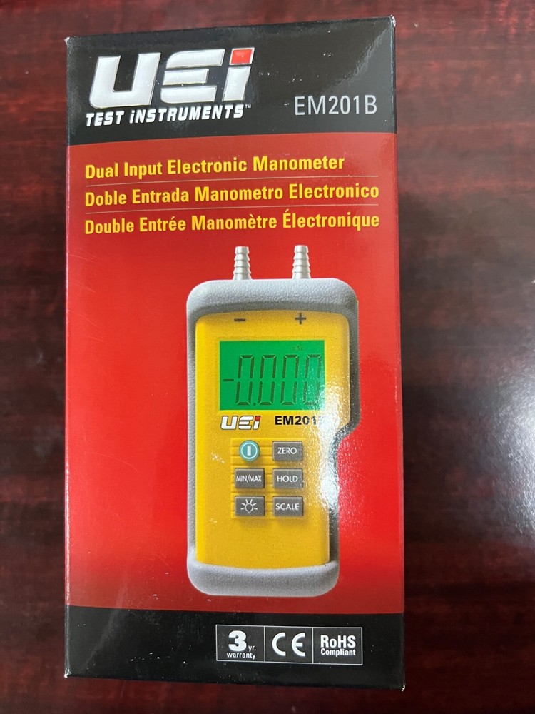 UEi Test Instruments EM201B Dual Input Differential Manometer