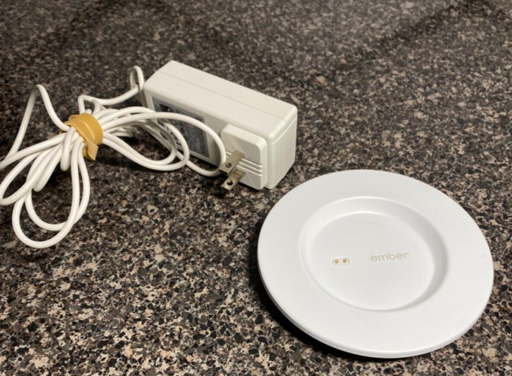 Ember Smart Mug Coffee Cup - Charging Coaster Base and Power Supply