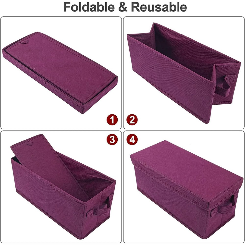 CD Storage Boxes - Pack of 2 DVD CD Case Storage Container Holds 30 Cds in Full