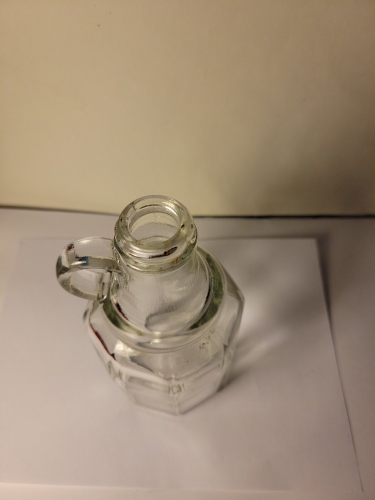 Vintage Glass Syrup Bottle