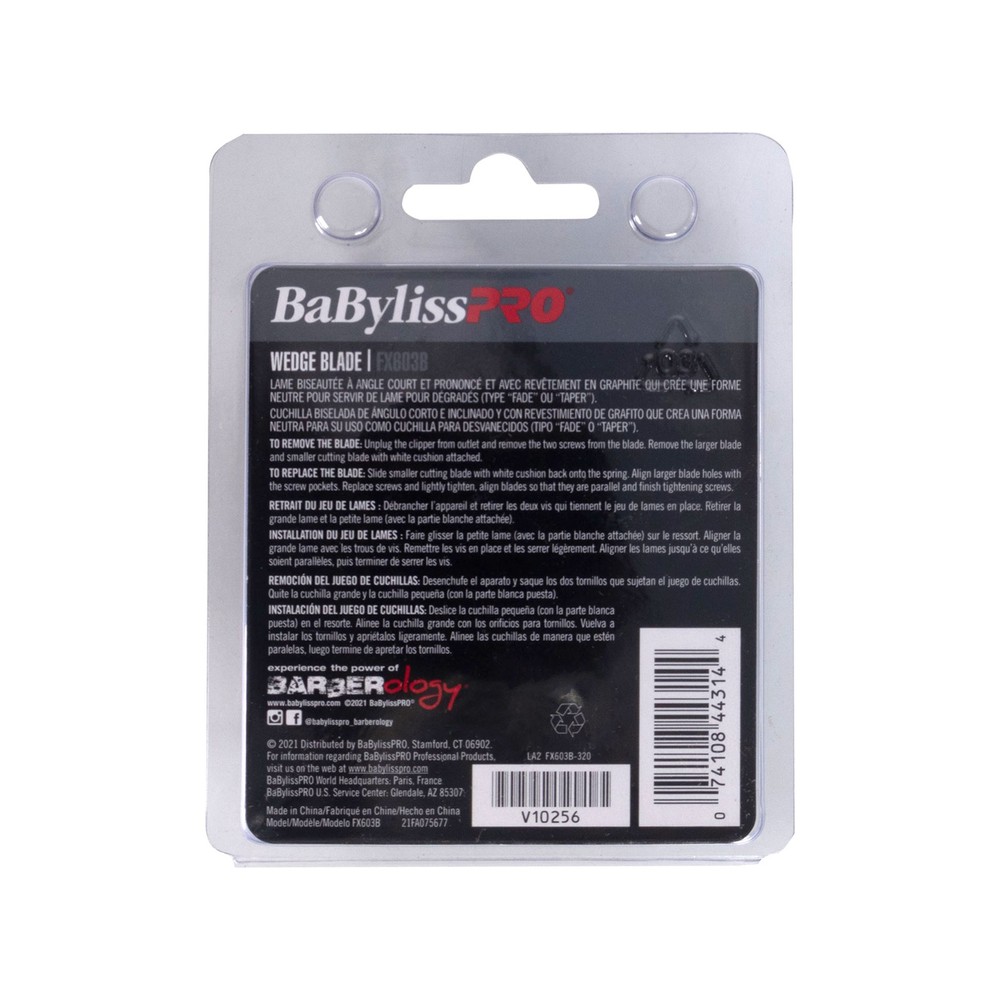 3x BaByliss Pro Wedge Clipper Blade (Graphite) FX603B