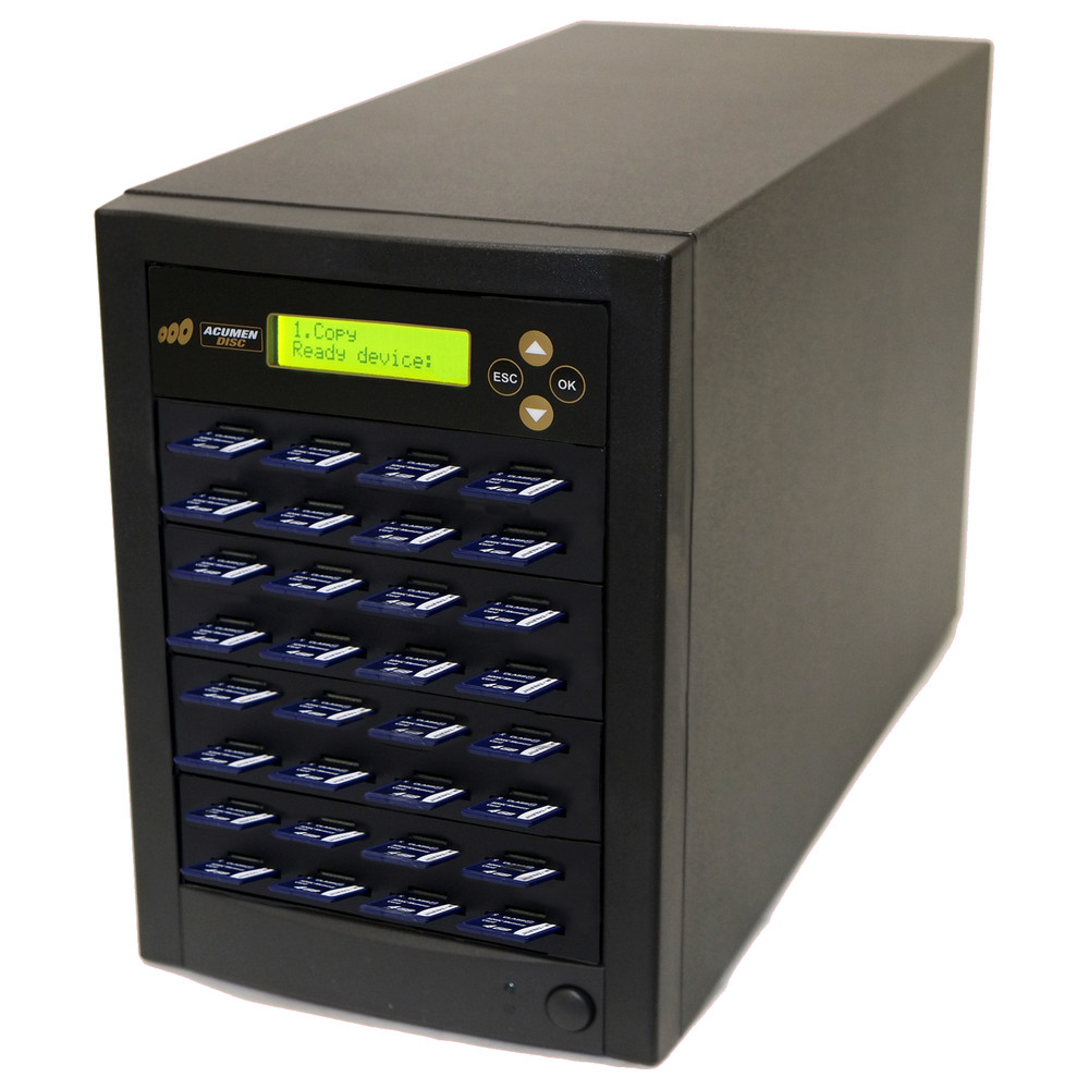 Acumen Disc 1:31 SD/microSD Duplicator 2GB/Min Cloner & DoD Eraser 2 YEAR WRNTY