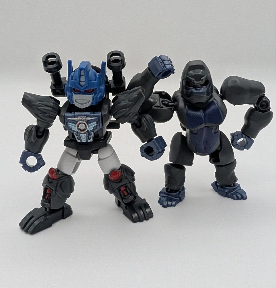 COMBO Blokees Transformers Defender 6 Beast Wars Optimus Primal & Beast Mode