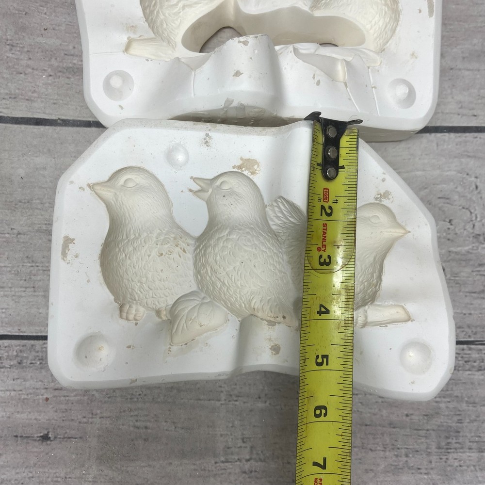 Vintage 1998 Scioto Ceramic Casting Mold Three Birds #S-3586