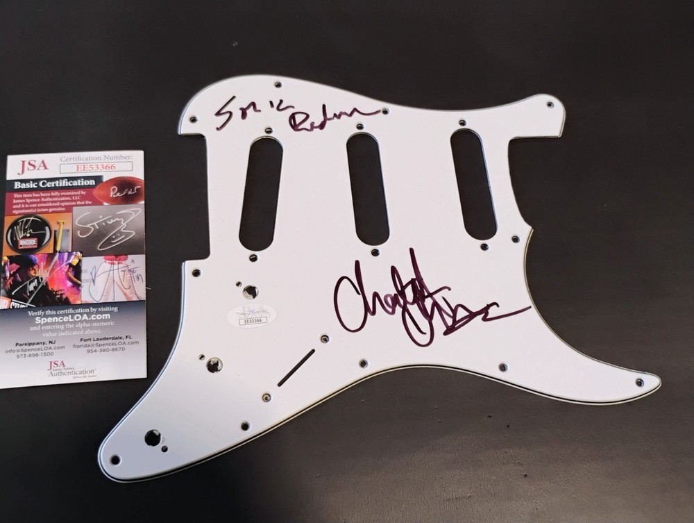 Cheetah Chrome signed guitar pickguard JSA autograph Sonic Reducer Dead Boys
