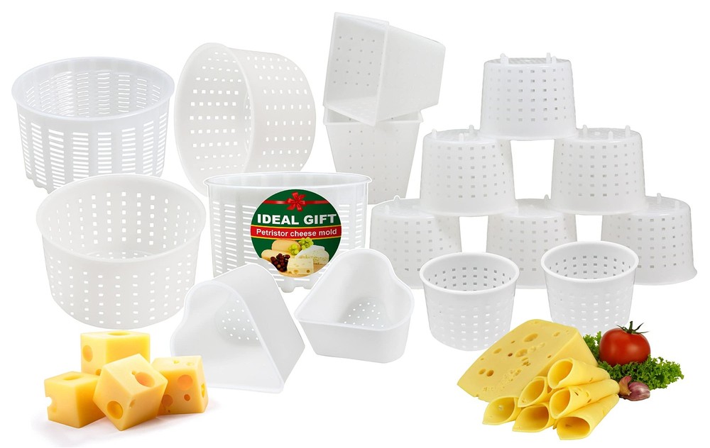 16 Pcs Soft Cheese Making Kit for Beginners - Small Cheese Molds - Cream Cheese