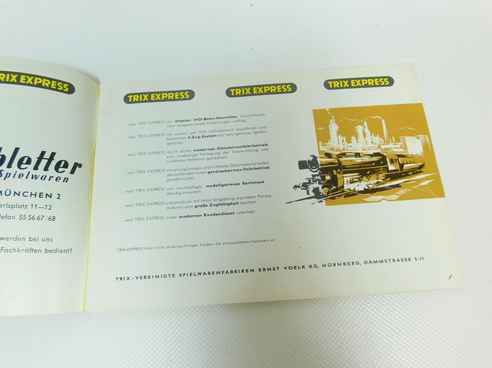 Trix Express H0 Catalog Edition 1962 #BM645-0.5