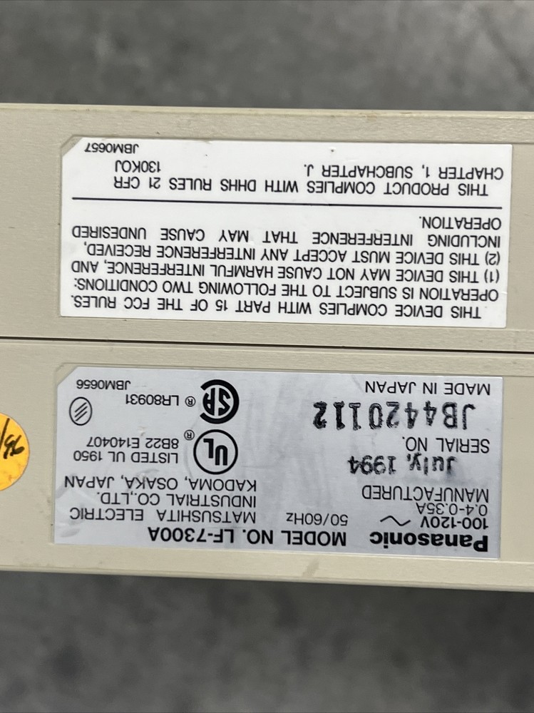 Panasonic JBM0496 External Multi Function Drive LF-7300A