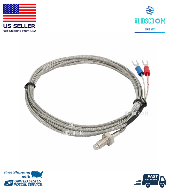 K E Type Thermocouple Probe High Temperature Sensor Thermistor Sensor Probe