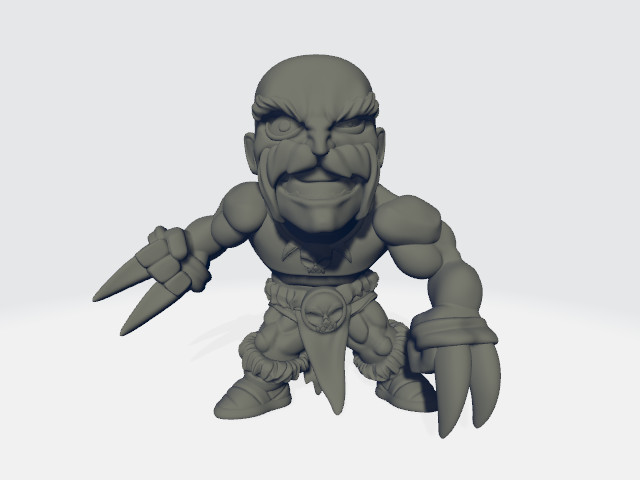 Chibiatures - Barbarian #2 W/Claws