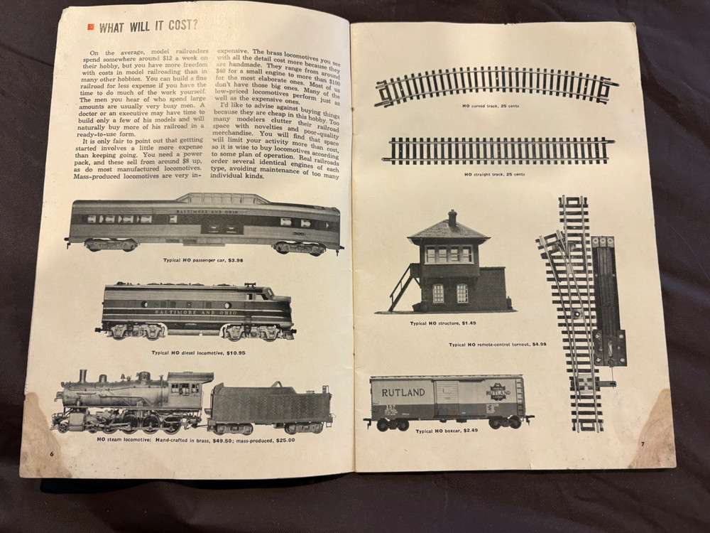 Introduction to Scale Model Railroading Booklet / Westcott - 1969
