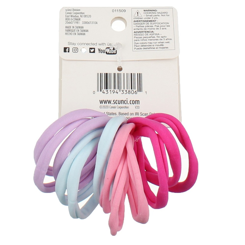 Scunci U Got This Super Comfy Ponytailers, Assorted, 12 Ct