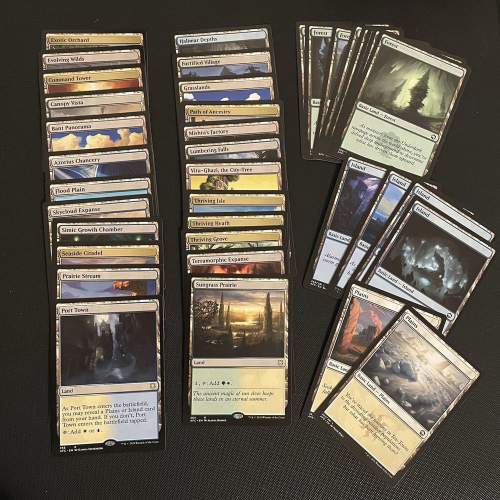 Magic The Gathering Commander Deck Aura of Courage. Complete set.
