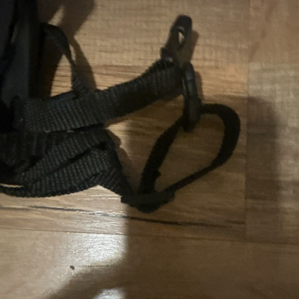 Dilketone Black Plastic Dog Muzzle with Nylon Straps