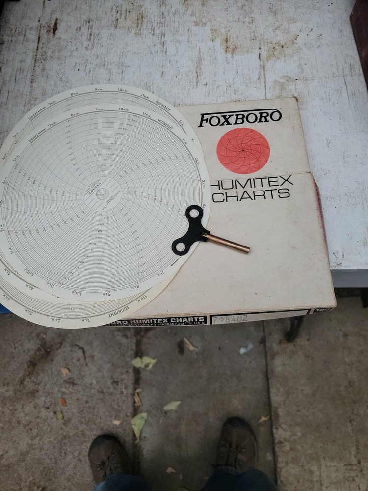Foxboro 24 Hour Temperature Humidity Recorder