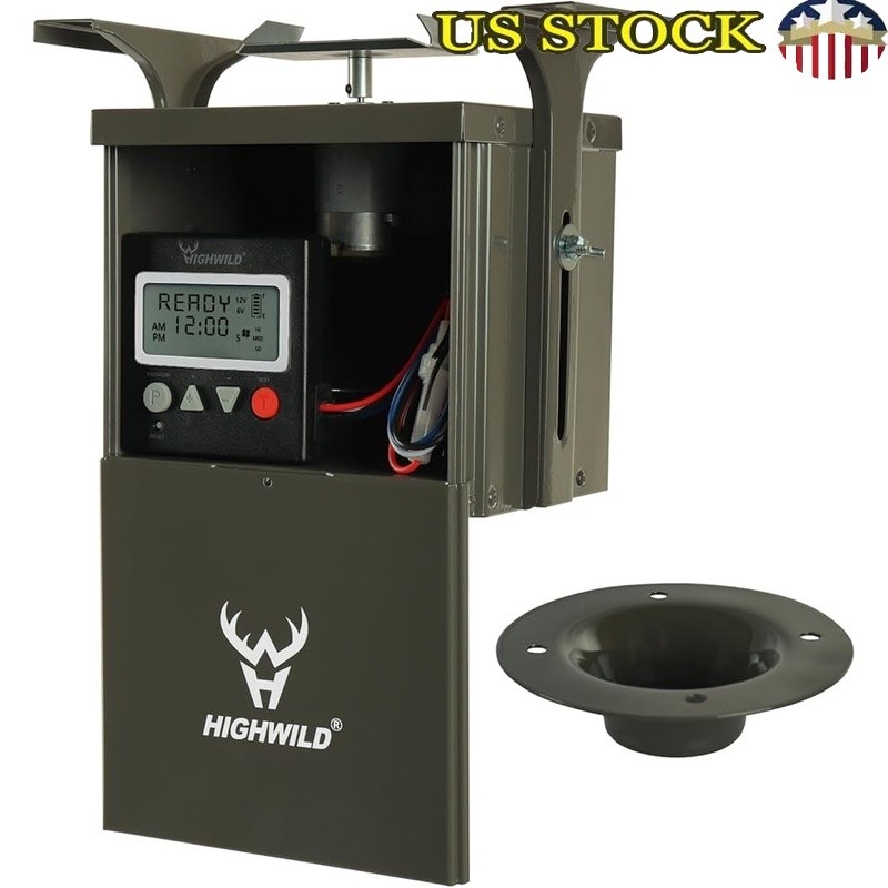 6V Digital Power Control Unit Deer Feeding Timer Weatherproof Spinner Motor New