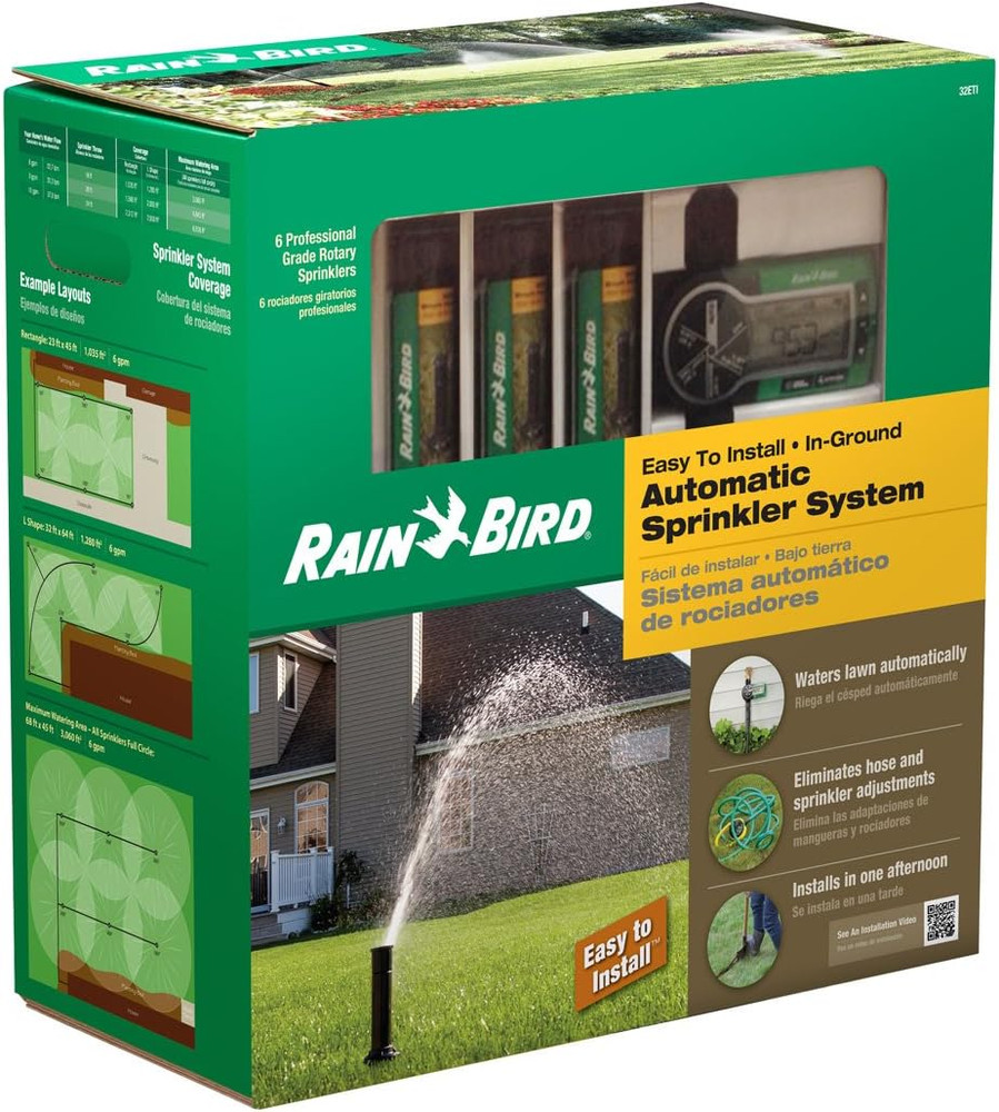 32ETI DIY Self Install In-Ground Automatic Sprinkler System Kit