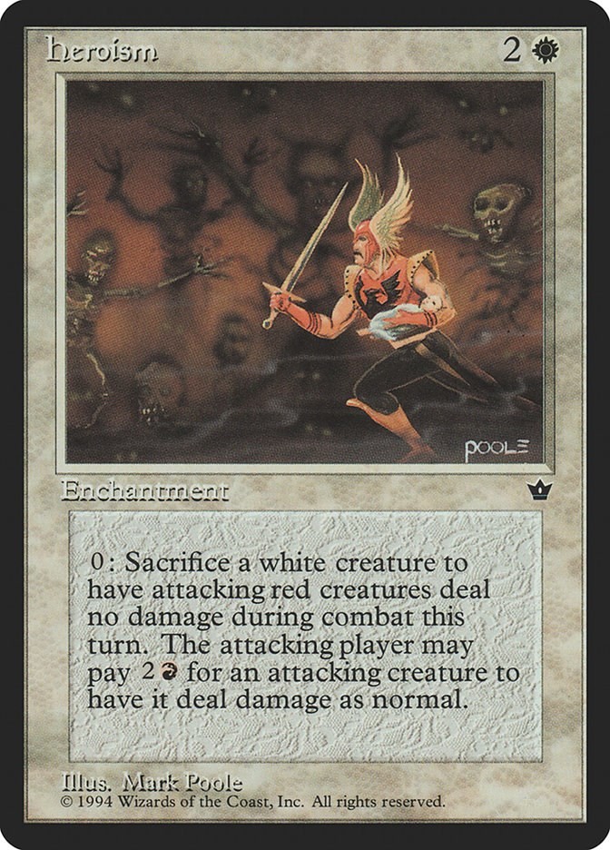 Heroism Fallen Empires N/A MTG MP