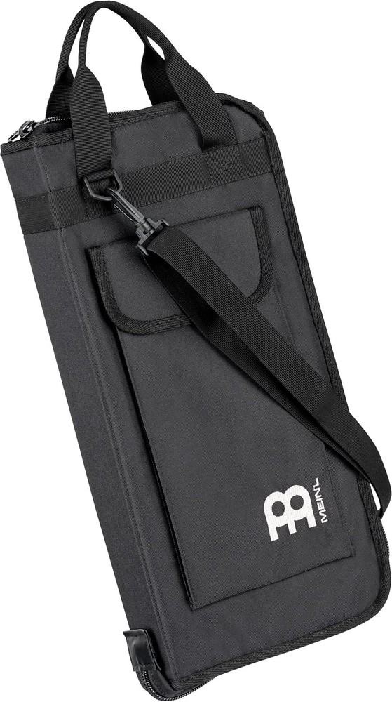 Heavy-Duty Drumstick and Accessory Bag with Adjustable Shoulder Strap - Black