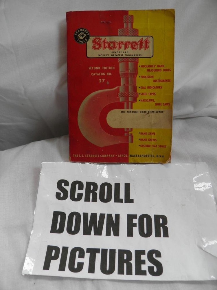 STARRETT NO.27 TOOL CATALOG
