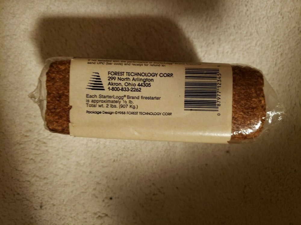 Starter Logg 4 Pack Large Firestarter Blocks Fireplace Camping