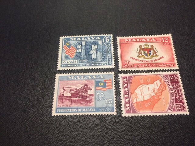 Malaya stamp 80-83 MH