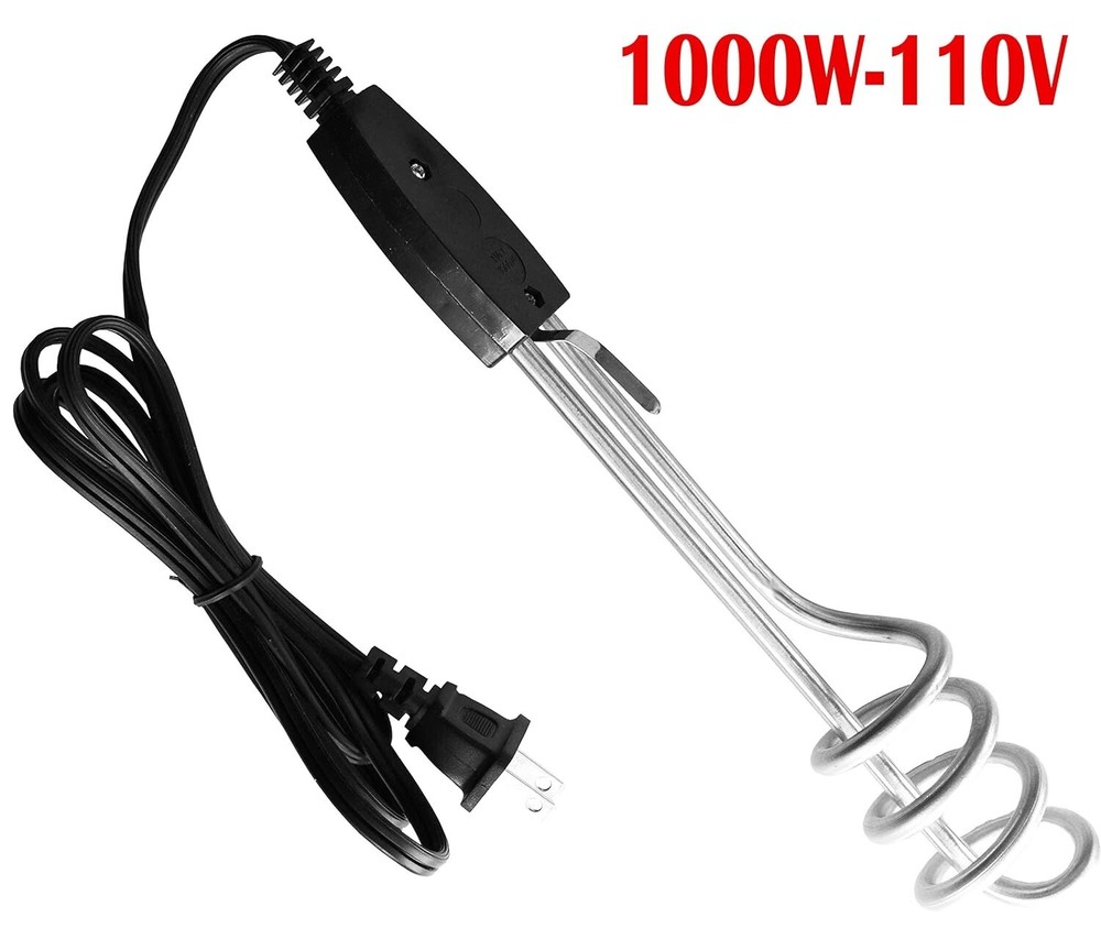 1000W 110V Portable Electric Immersion Water Heater Element Bucket Boiler A4