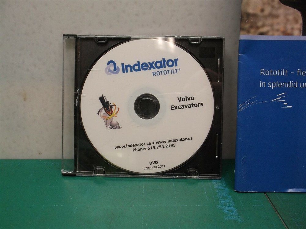 indextor rototilt booklet & dvd volvo ds1
