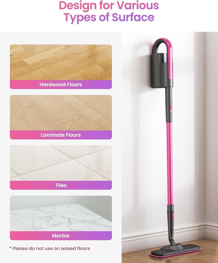 6-Pack Microfiber Cleaning Pads - Compatible with Top Steam Mops