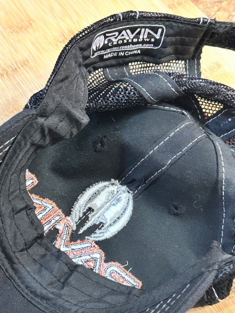 Ravin Crossbows Strapback Trucker Hat Black One Size Adjustable