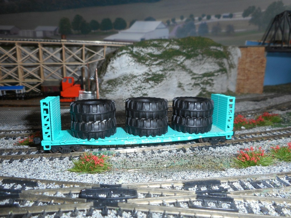 N Scale Load for 47 ft Bulkhead Flat Car 2 for 1