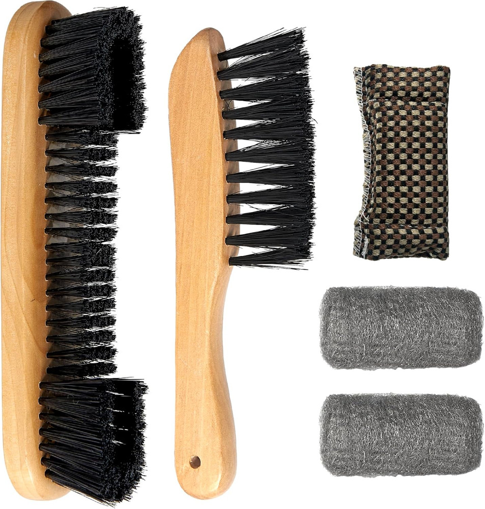Pool Table Brush Set for Felt, 5 Kit Billiard Table and Rail Cleaning Accessorie
