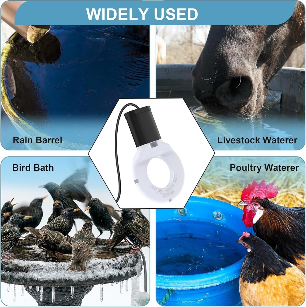 500W Automatic Thermostat De-Icer: Essential Winter Heater for Water Sources