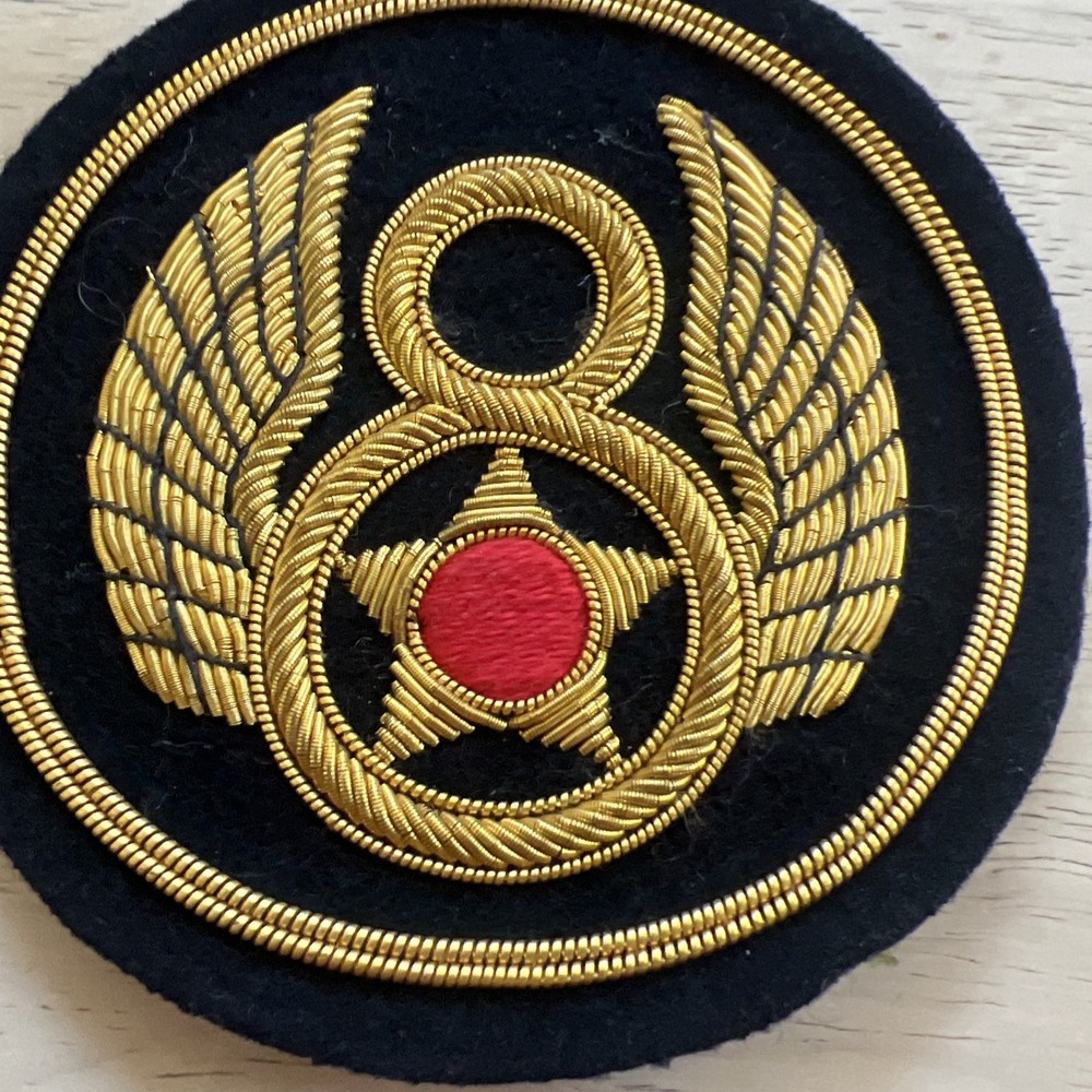 US 8TH ARMY AIR FORCE AAF BULLION WIRE SLEEVE PATCH