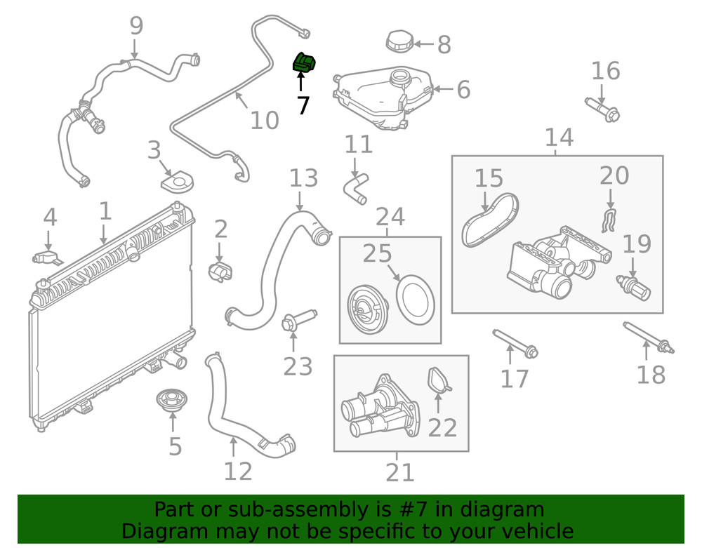 Genuine Ford Reservoir Plug CP9Z8K103B