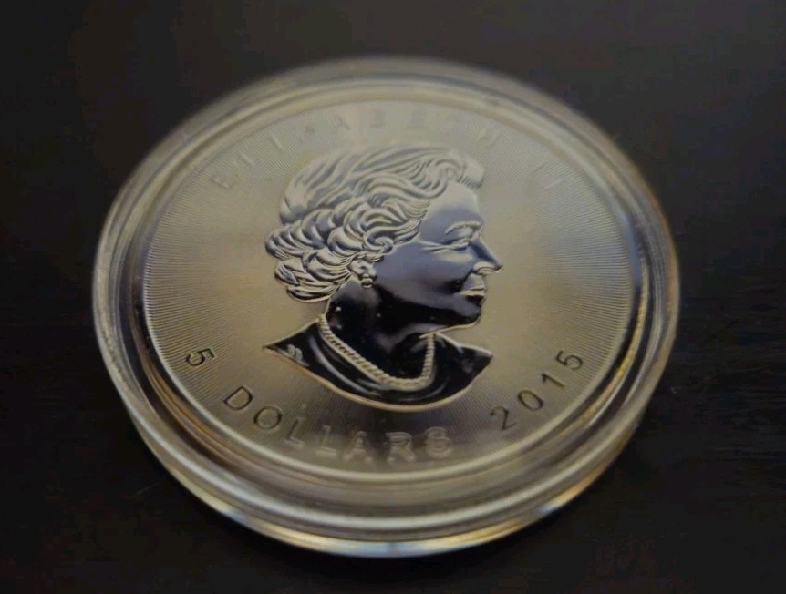 Canada 2015 $5 Burning Maple Silver Coin 375/500