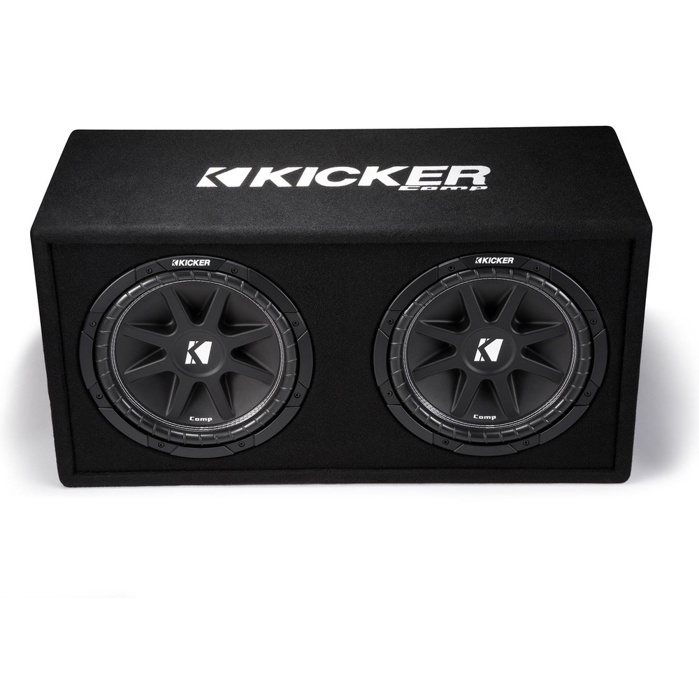 Kicker 43DC122 Dual Comp 12" Vented Sub Enclosure 2 Ohm RoHS Compliant Open Box