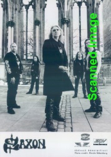 Press Photo: SAXON 5x7 B&W