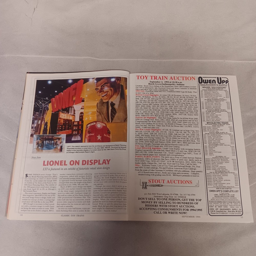 Classic Toy Trains Magazine September 1994