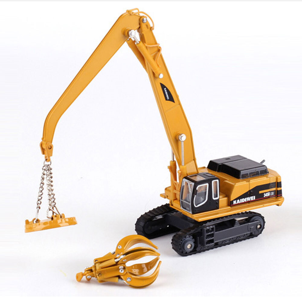 1:87 Scale Material Handler Crane Toy Model Metal Diecast Construction Equipment