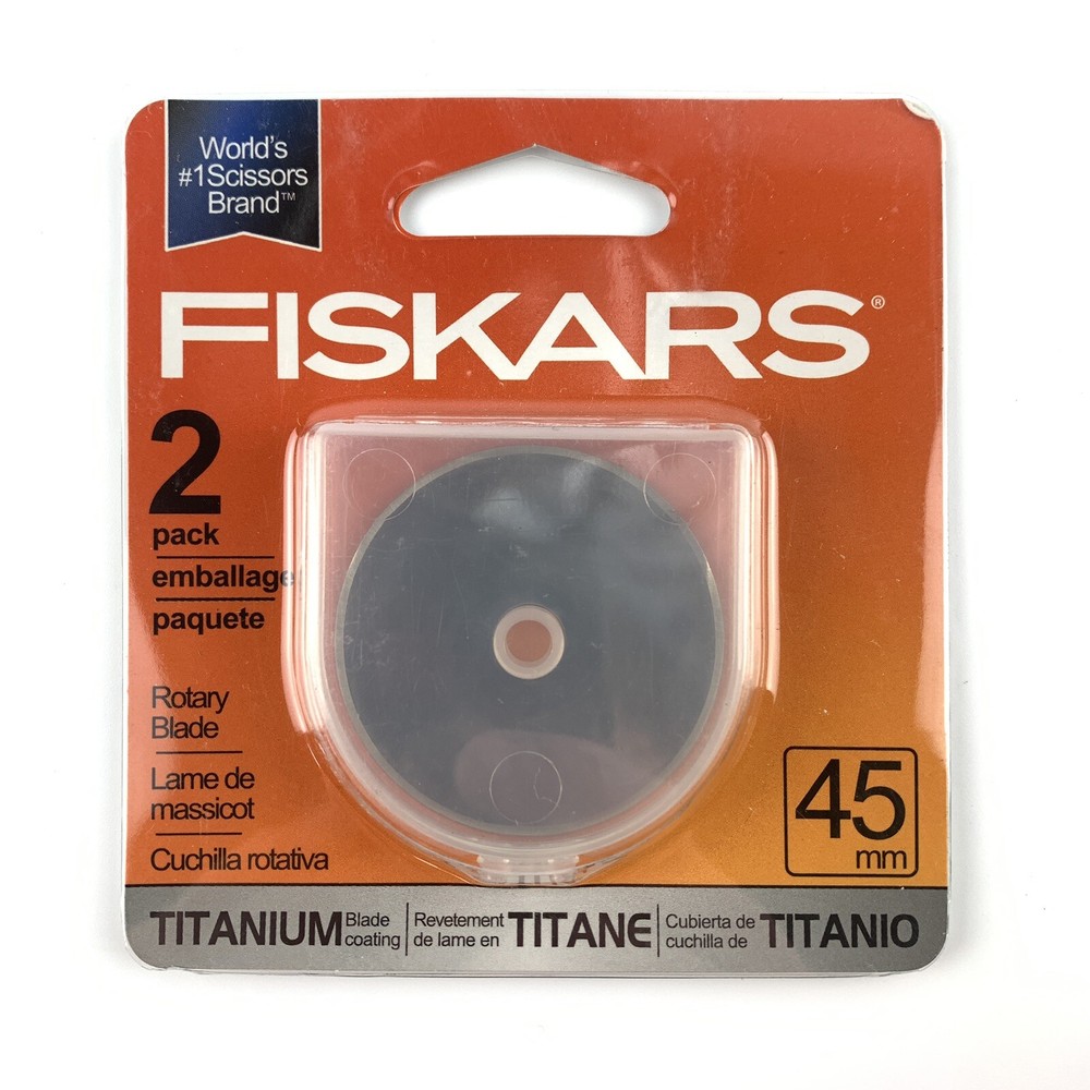 Fiskar Titanium Rotary Cutter Replacement Blades (45mm/2 Pack)