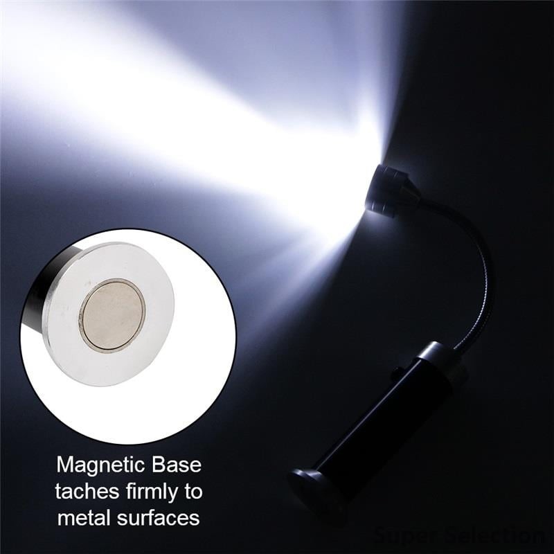 Lexible BBQ Grill Light, Magnetic Base, 360° Adjustable 9 LED, For Camping