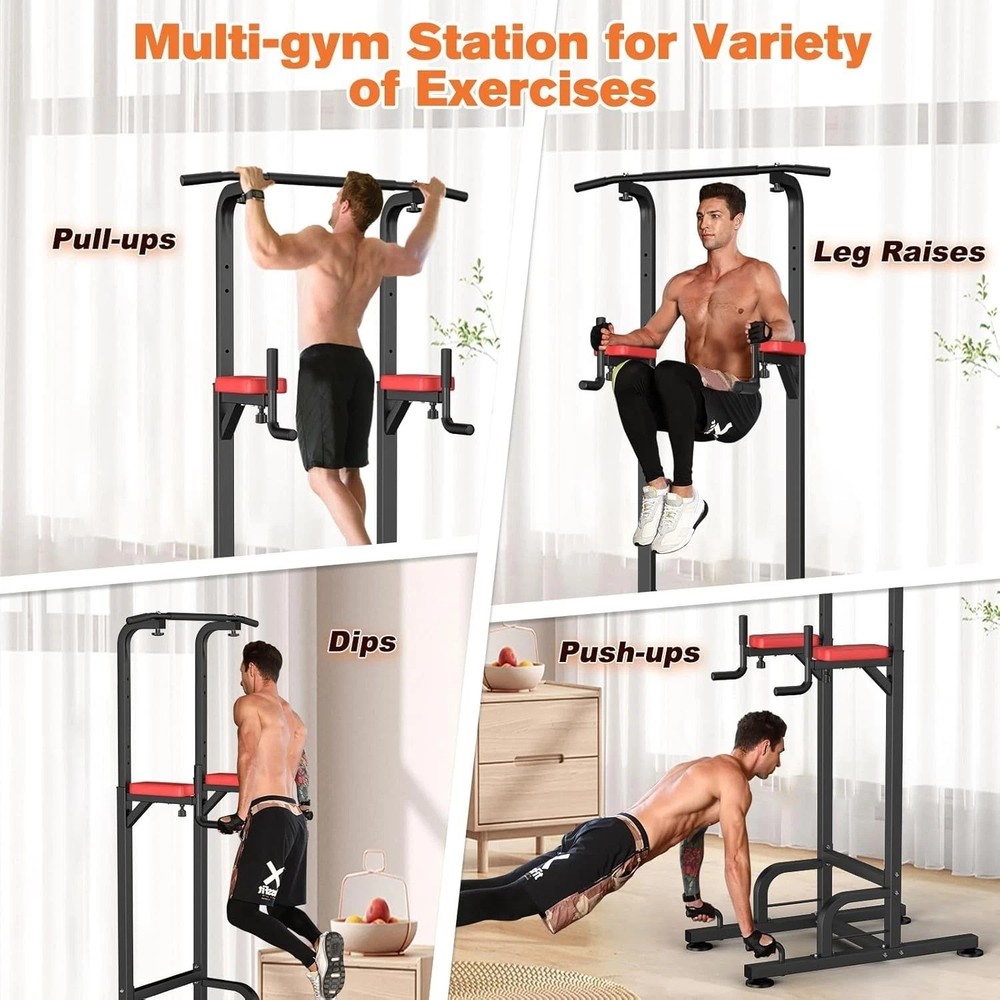 Relife Power Tower Pull Up Bar Station - 400 lbs Capacity