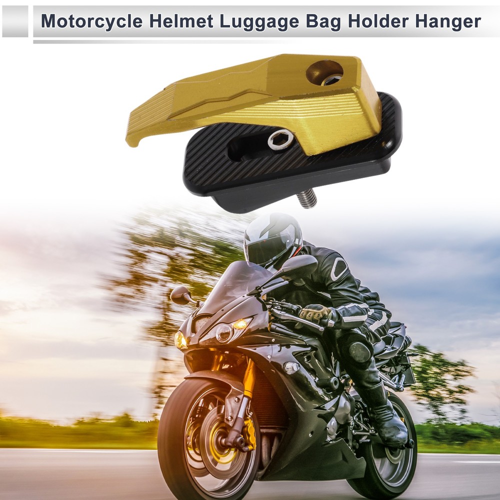 Alluper Alloy Motorcycle Hook for Minio Rectangular 1 Set Yellow
