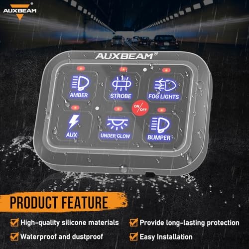 Switch Panel Waterproof Case PVC For 6 Gang Switch Panel (BC60, GC60, RA60)