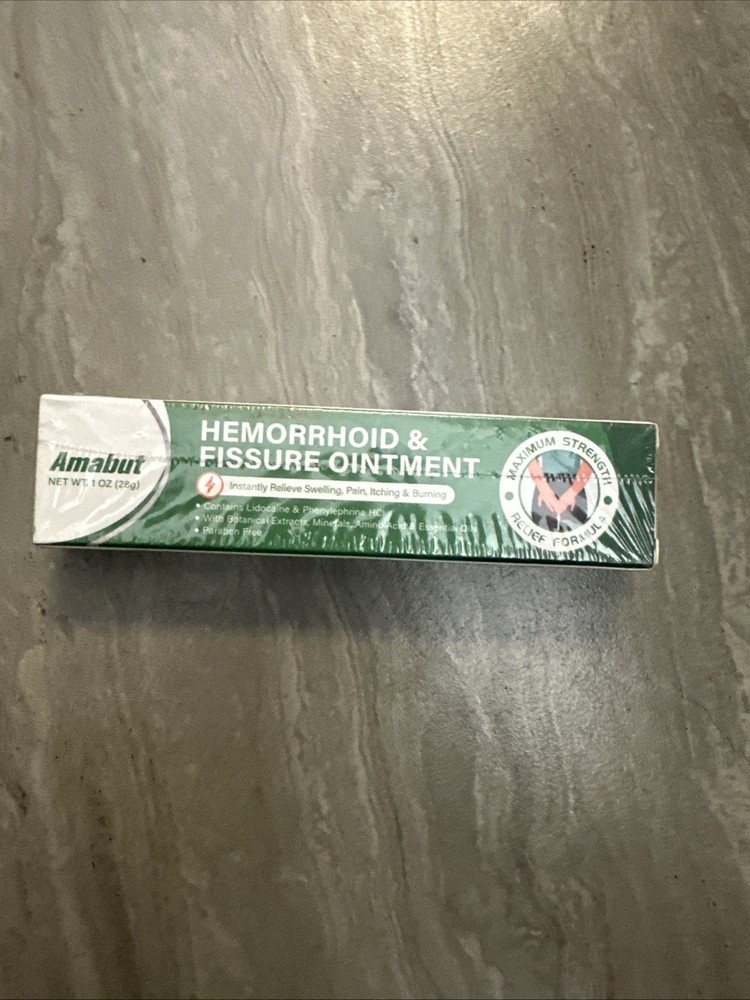 Amabut 1 oz Hemorrhoid & Fissure Ointment Maximum Strength