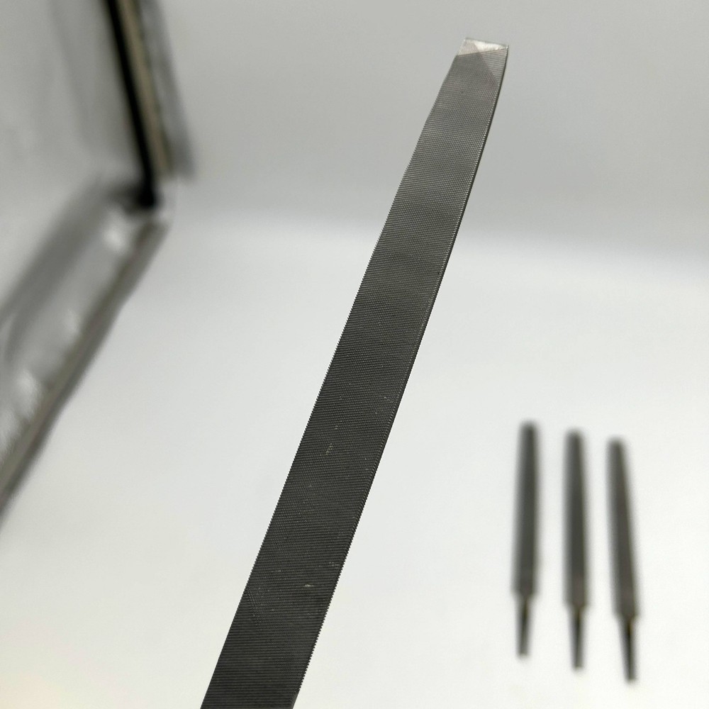 Nicholson 6" Flat Double / Single Cut Smooth File 03533N Rectangular w/ Tang 4pk