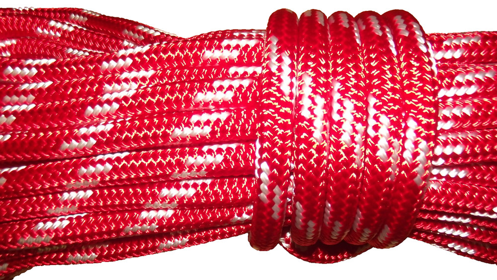 1/2" (12mm) x 100' Sail/Halyard Line, Double Braid Polyester, Sheets, Boat Rope