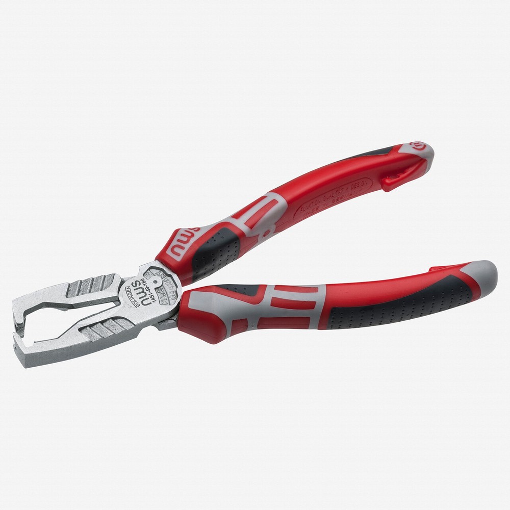 NWS 7" Multifunctional Wire Stripping Pliers MultiCutter - Matte Chromium - Soft