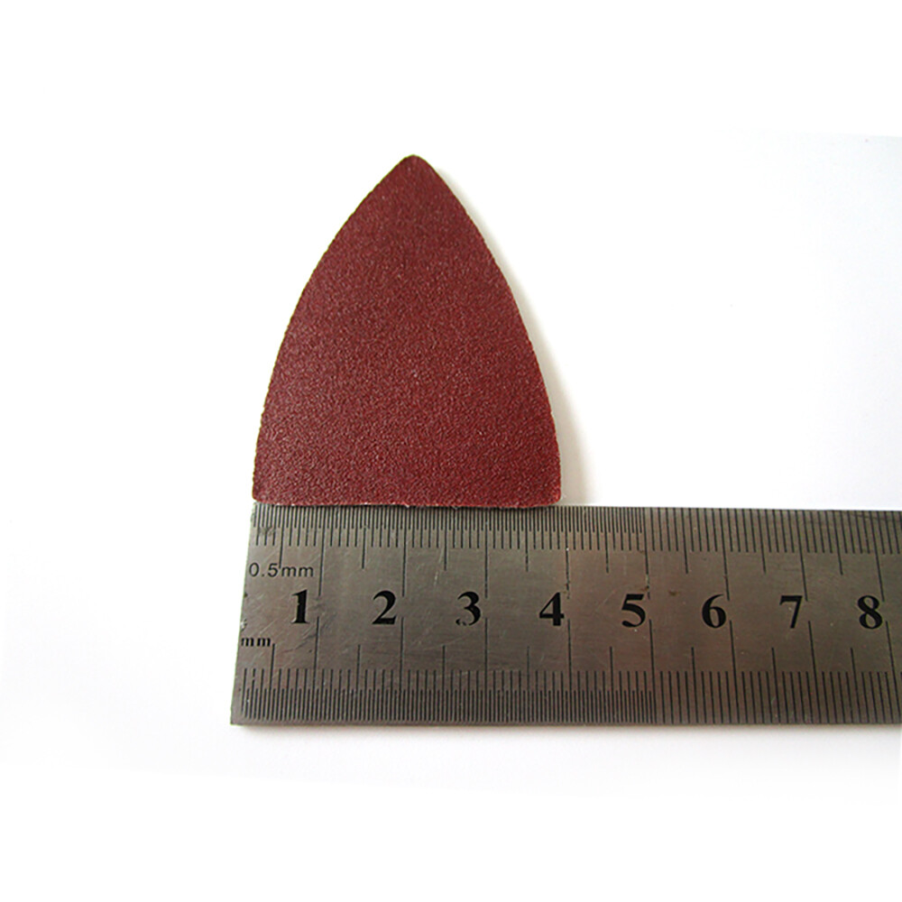 60-240Grit 38mmx52mm Mouse Sanding Sheets Triangular Sander Pads Red Dry Sand
